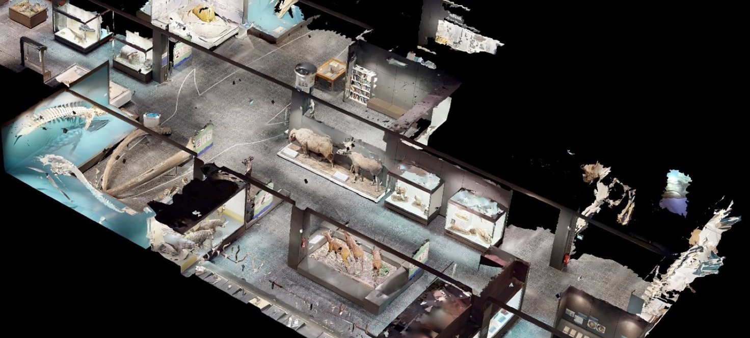 3d-Scan einer Ausstellung