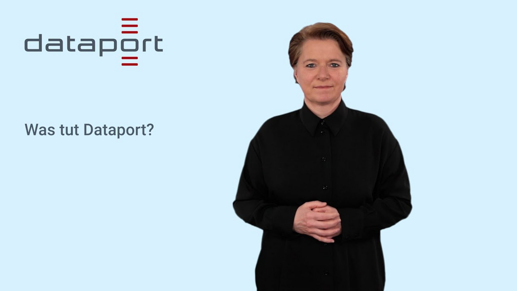 Vorschaubild zum Video: Dataport kurz erklärt in Gebärdensprache
