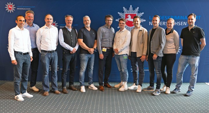 Das Projektteam der Beweismittelcloud vom LKA Niedersachsen und Dataport