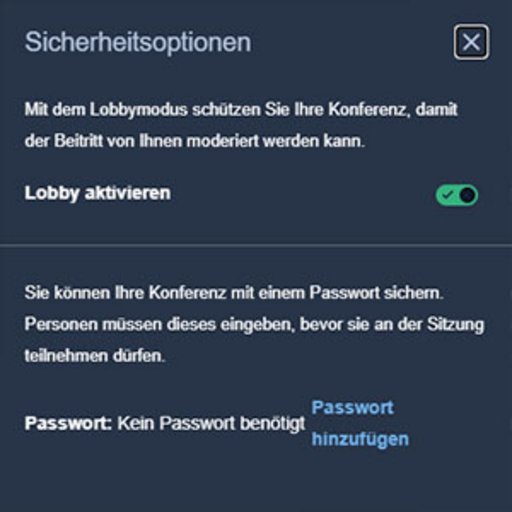 Sicherheitsoptionen