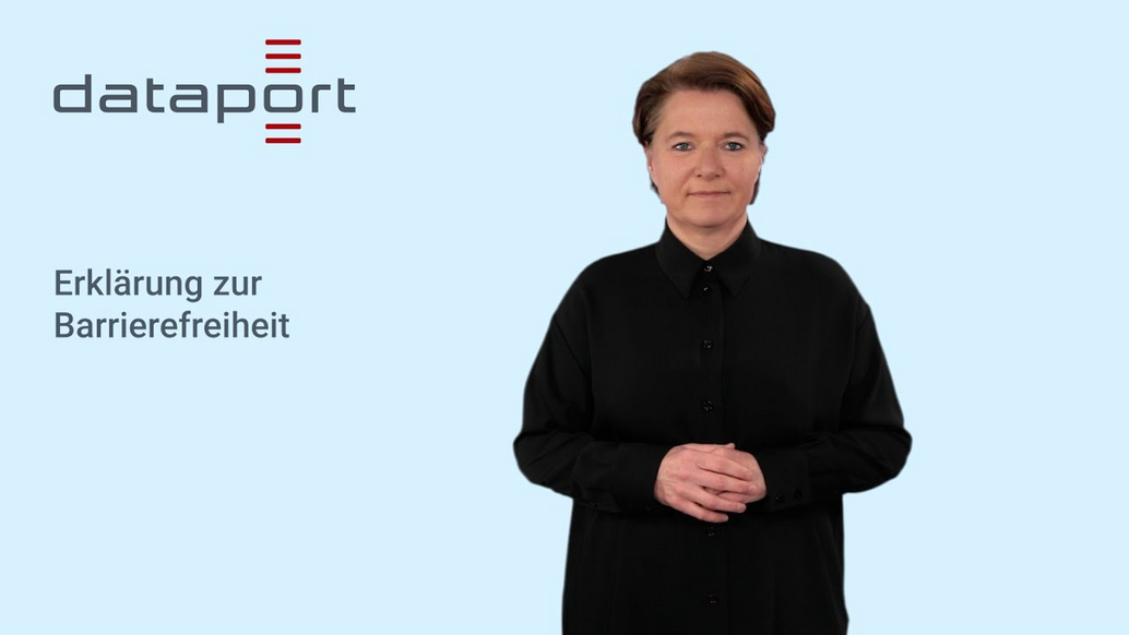 Vorschaubild zum Video: Barrierefreiheitserklärung von Dataport in Gebärdensprache