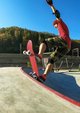 Skateboarder in Halfpipe