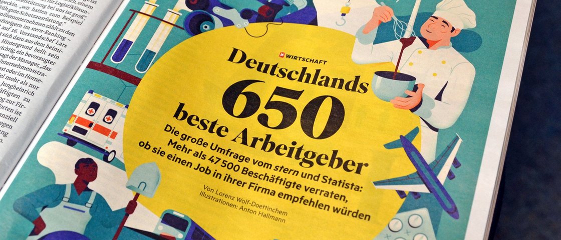 Titelcover vom Stern mit den besten Arbeitgebern Deutschlands