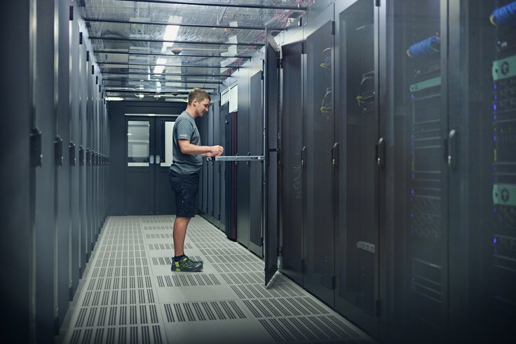 Arbeit im Twin Data Center von Dataport