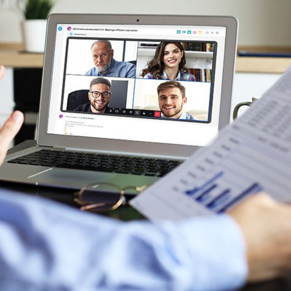 Zusammenarbeit per Videokonferenz aus dem Homeoffice