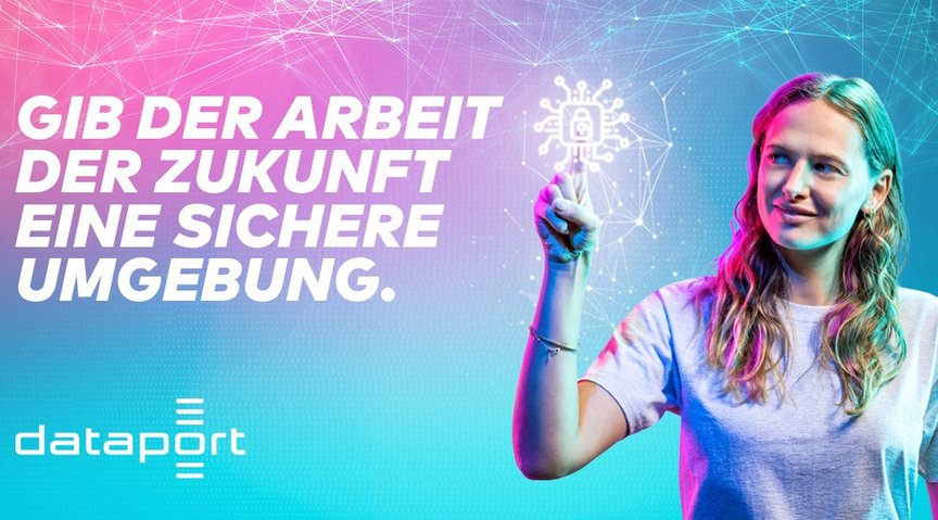 Slogan: Gib der Arbeit der Zukunft eine sichere Umgebung