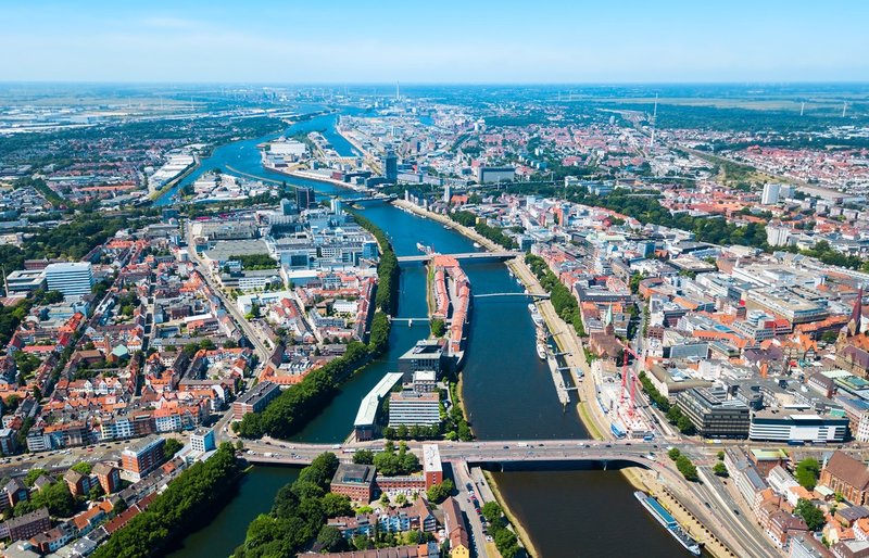 Luftbild von Bremen