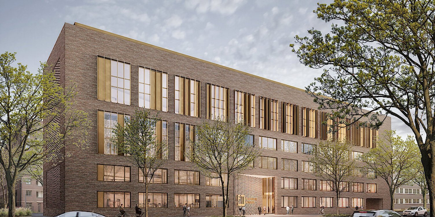 Grafische Darstellung der zukünftigen neuen Rettungsleitstelle der Feuerwehr Hamburg 