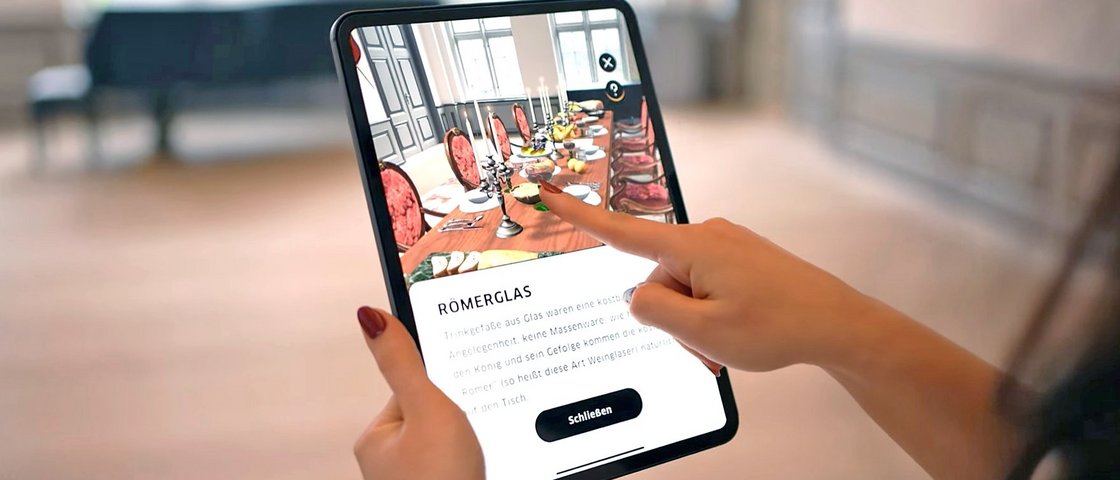 Screenshot vom YouTube-Video über AR-App zur Drostei