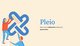 Pleio-Logo mit zwei Menschen in Zusammenarbeit
