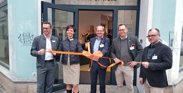 Eröffnung des Coworking Space in Zeitz mit Oberbürgermeister Christian Thieme
