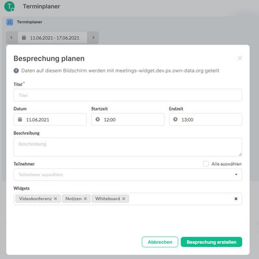 Termin planen