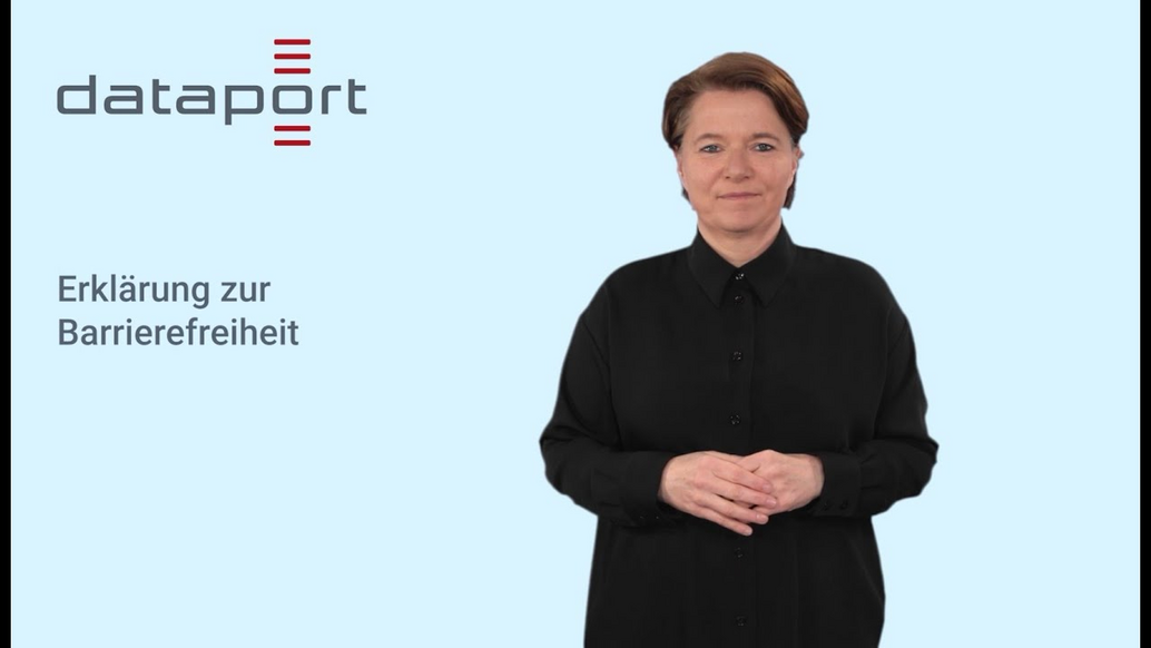 Vorschaubild zum Video: Barrierefreiheitserklärung von Dataport in Gebärdensprache