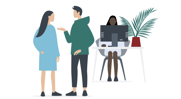 Zusammenarbeiten in Co-Working-Spaces bei Dataport